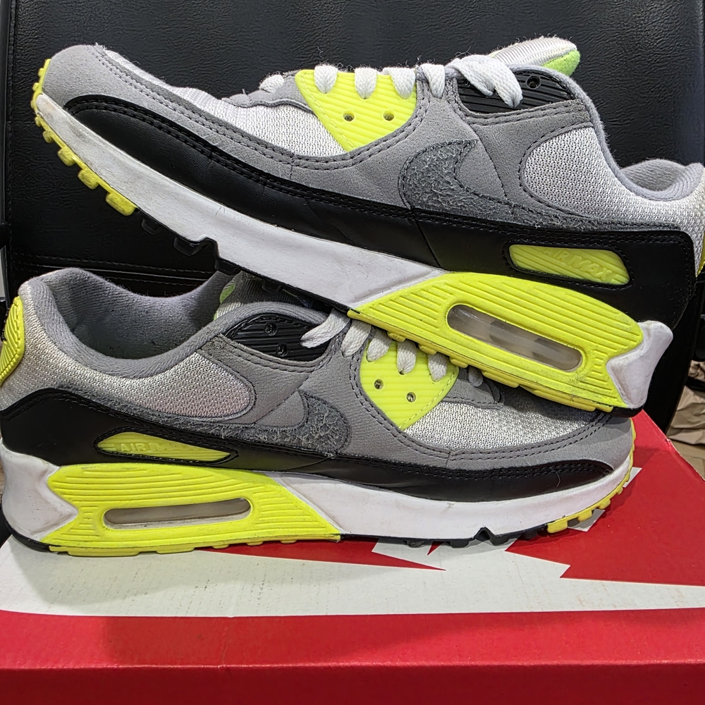 Nike Gray and Neon Green Sneakers